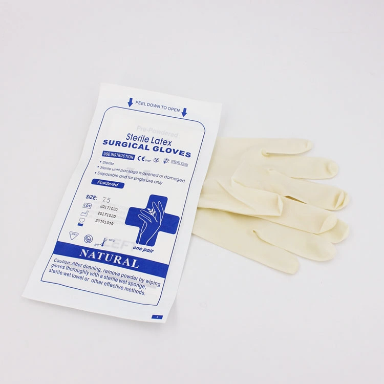 Sterile Disposable Medical Latex Surgical Glove