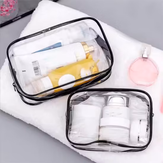 Borsa da viaggio per cosmetici con stampa logo personalizzato